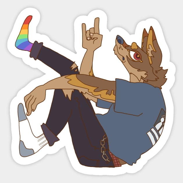 Coyote Sticker by Polaris-Rising